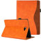 CASAFUNY Case for Xiaomi Redmi Pad 10.61 inch 2022, Orange Flip Cover Tablet Cover with Card Slots, Stand, Protection during Daily Activities, Watching Videos, Note-taking