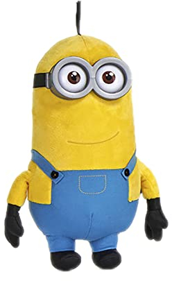 Play by Play Minions Rise of Gru Minions - Peluche premium con ojos de PVC, diseño de Bob, Otto, Kevin, Stuart, Dave con licencia original (Kevin 30 cm)
