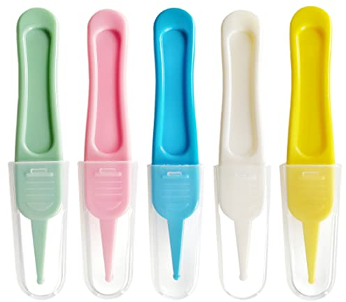 Nasenpinzetten für Babys, Clyhon 5 Stück Baby Nasenpinzette, Baby Sicherheits Pinzette, Nasenreinigung Pinzette, Schonend und Sicher