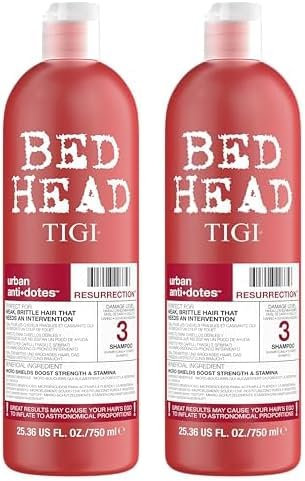 Bed Head by Tigi Urban Antidotes Resurrection Shampoo für geschädigtes Haar, 750 ml (2er Pack)