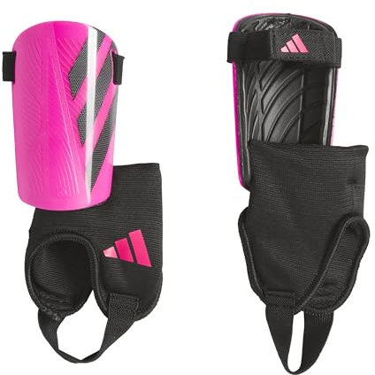 adidas Tiro Match - Parastinchi unisex, colore: nero/rosa shock, taglia S