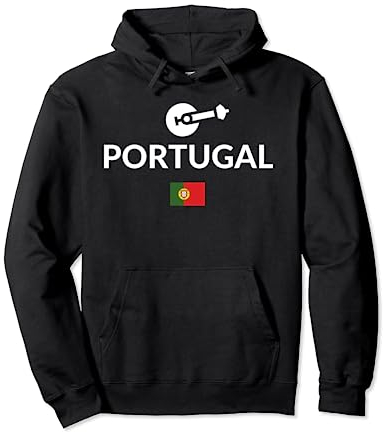 Portugal Flagge Portugiesische Gitarre Fado Gitarre Outdoor Trip Pullover Hoodie