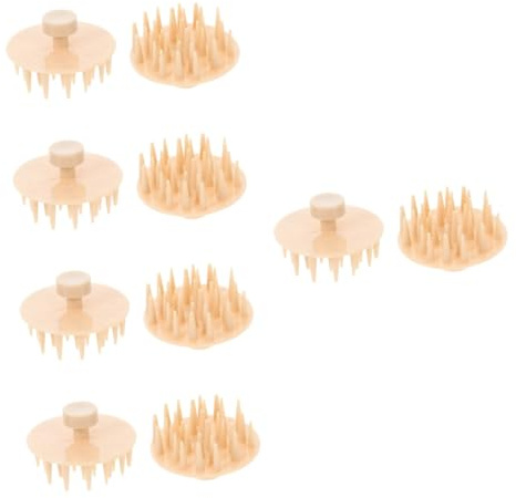 SOLUSTRE 10stücke Silikon Kopfhaut Massagebürste Ergonomische Shampoo Bürste Für Sanfte Haarwäsche Und Kopfhautpflege Entfernt Schuppen Und Fördert Die Durchblutung Für Frauen Und