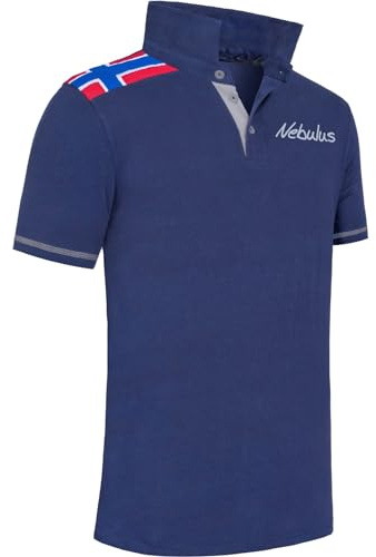 Nebulus Herren Poloshirt NORWEGEN, Shirt, Sweatshirt, Polo