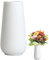 Keramikvase Weiß, 20 cm Moderne Blumenvase, Minimalistische Keramik Vase für Pampasgras & Trockenblumen, Skandinavisches Design, Heimdekoration für Wohnzimmer, Schlafzimmer, Küche, Büro