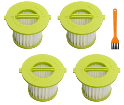 Ersatzfilter kompatibel mit Ryobi ONE+ 18 V Handstaubsauger-Modellen PCL700 PCL704 PCL705 Teilenummer A32F05N A32HF00, wiederverwendbares Filter-Set (4 Stück)