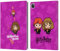 Head Case Designs Offizielle Harry Potter Hermione Ron Zauber Deathly Hallows I Leder Brieftaschen Handyhülle Hülle Huelle kompatibel mit Apple iPad Pro 13 M4 2024