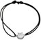 TALISMAN JEWELLERY Armband aus 925er Silber mit verstellbarer Kordel, Muschel des Jakobswegs (10 mm Stück), Ajustable, Sterlingsilber 925, Kein Edelstein