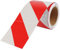 Rot Weißes Reflektorband, 10cm x 10m Hochintensives Reflektierendes Klebeband, Wasserfestes Auffälligkeitsband, Hoher Sichtbarkeit Warnklebeband, Sicherheitsklebeband für Garages Usines