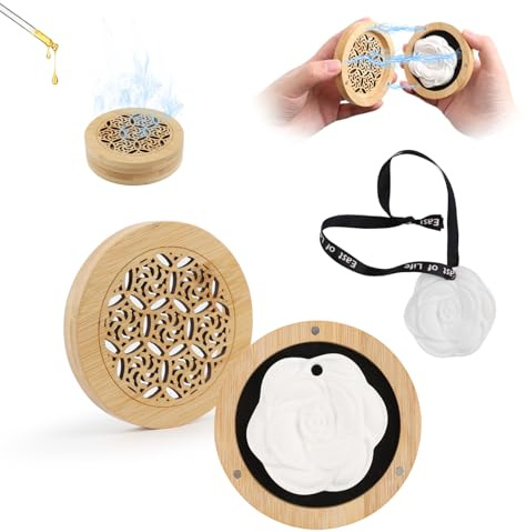 GOWTX Diffusor für Ätherische Öle, Raucherbox für Aromatherapie, Aroma-Duftstein für den Innenbereich, Ätherische Öle, Blumen-Form-Diffusor für Schlafzimmer Spa Bad