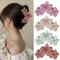 Fermaglio per capelli con fiore grande, antiscivolo, a forma di fiore, forte tenuta, per capelli di medio spessore, per donne e ragazze, accessorio per capelli hawaiani (Hairclaw3Eggflower3)