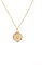 SINGULARU - Collier Medallion Stones Rose. Acier avec Dorure à l'Or 18Kt et Pierres Naturelles. Bijoux pour Femme