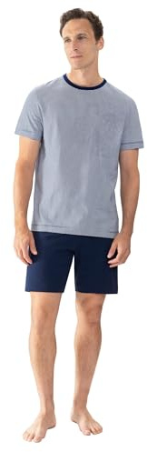 Mey Nachtwäsche Serie Cote D´Azur Stripes Herren Schlafanzüge kurz Neptune S(S)
