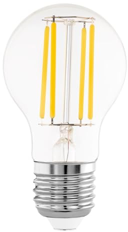 EGLO E27 LED Leuchtmittel, Energiesparlampe Energieklasse A | Energiespar Glühbirne 2,2 Watt, 470 Lumen, LED Lampe warmweiß, 3000 Kelvin, A60 Birne, Ø 6 cm