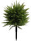JOYWU Lot de 2 boules de cèdre artificielles pour extérieur - 60 cm - Résistantes aux UV - Avec piquet - Grands arbustes à feuilles persistantes pour porche, jardin, décoration d'intérieur (1 pièce)