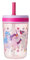 HOX Officially Licensed Kelso Children's Water Bottle with Soft Sipper Straw – 443ml, BPA-Free, Leak-Proof, Durable & Portable for Kids, Pink