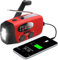 Wind Up Fm Radio, Portable Hand Crank Dynamo Am Fm Battery Emergency Radio, Solar Powered Radios Portable,Emergency Survival Hand Crank Windup Radios and Torch for Camping Hiking