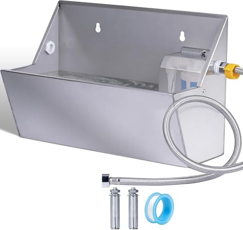 Abreuvoir Automatique pour Chiens 8L, Distributeur d'eau Automatique Extérieur, Mangeoire Abreuvoir pour Grands Chiots, Chevaux, Poulets, Volailles et Animaux de Ferme