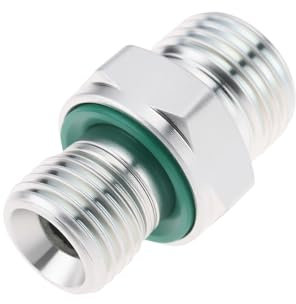 Briny River Raccord hydraulique M16 à 1/4 en acier au carbone compatible avec mini excavatrice