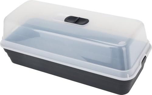 Muddy Hands 50cm Long Windowsill Propagator Garden Greenhouse Plant Seedling Seed Germination Tray with Lid (Tray Comes Without Drainage Holes)
