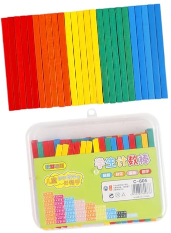 Beaupretty 100 Piezas Regletas Aritméticas de Madera Coloridas Juguete Educativo para y Aprender Matemáticas para Desarrollo Cognitivo