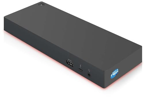SIMPLETEK - Docking Station Thunderbolt 3 Compatibile con MacBook Pro 13 2018 15 2019 16 Compatibile con Microsoft Surface Laptop 3 13 Book 15 | PSU135W incluso