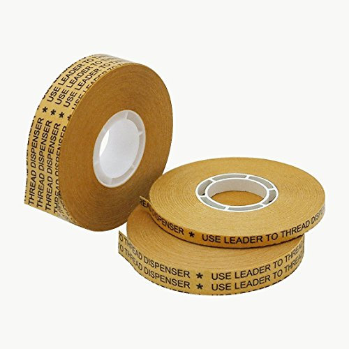 JVCC ATG-7502X ATG Tape (High Tack): 1/2 in. x 36 yds. (Clear Adhesive on Gold Liner) by J.V. Converting