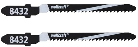wolfcraft 2 Stichsägeblätter T-Schaft HCS 50 mm, 8432000
