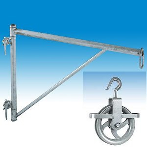 Gerüst Aufzugskonsole mit Umlenkrolle - Handaufzug - Seilaufzug