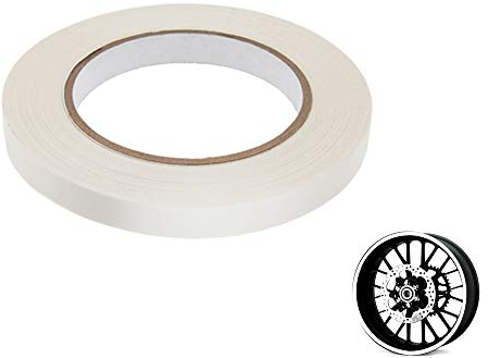Felge Aufkleber Streifen 7mm x 600cm für Alle Motorräder & Auto - Weiß, Weiß