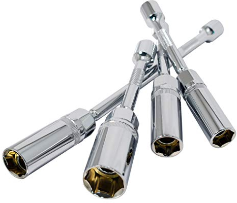 Astro Tools 94404 Magnetic Spark Plug Universal Extension Socket Set - 9/16, 14mm, 5/8, 16mm & 13/16