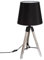 Atmosphera - Lampe trépied Runo - bois et noir H58 cm