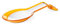 Omada Design Poggiamestolo Scomponibile, Made in Italy, Lavabile in Lavastoviglie, Linea Trendy, Colore Giallo/Bianco