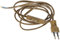 Electraline 70528 - Cable con clavija e interruptor (1,5 m), color dorado