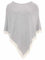 Zwillingsherz Poncho mit Kaschmir - Hochwertiges Cape für Damen - XXL Umhängetuch und Tunika mit Ärmel - Strick-Pullover - Sweatshirt - Stola für Sommer und Winter