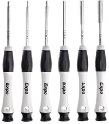 Expo 6 PC Nutspinner Set - Chrome Vanadium Steel Nutsetter - Variety Pack - Tool Set