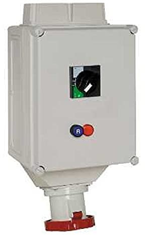 82495 - Wall socket locked. With LS switch, 125A, 3p+N+E, 380-415V AC, IP65