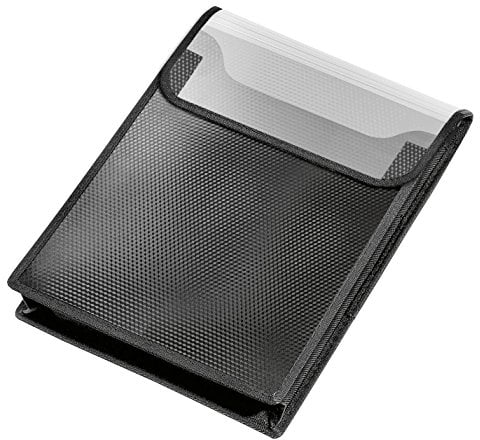 VELOFLEX 1442482 - Sammelbox VELOBAG, Heftbox, Sammelmappe, DIN A4, PP-Folie, 40 mm Füllhöhe, schwarz, 1 Stück