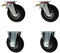Set 230 mm Luftberefte Transportrolle Lenkrollen Bockrollen Transportgeräterolle