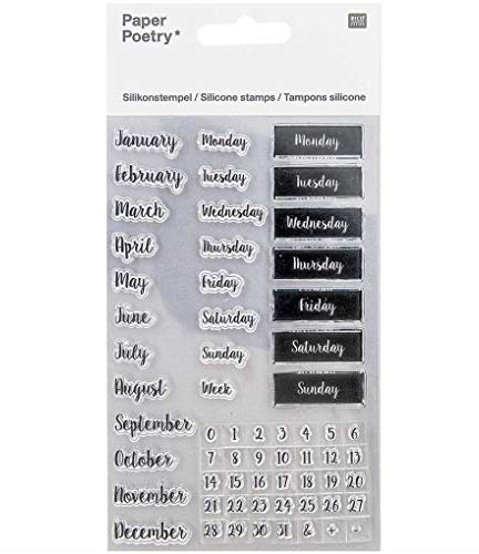 SILIKONSTEMPEL, KALENDER, HANDSCHRIFT