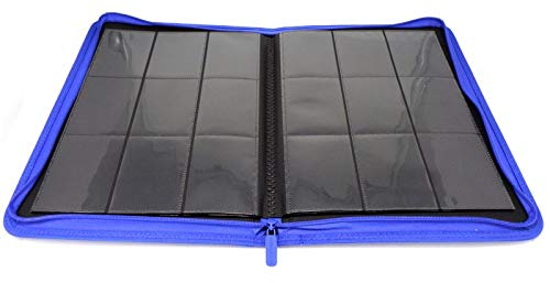 docsmagic.de Pro-Player 9-Pocket Zip-Album Dark Blue - 360 Card Binder - MTG - PKM - YGO - Reissverschluss Dunkelblau