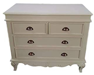 Antik Louises Barock Rokoko Stilmöbel Kommode Sideboard Kommodenschrank Sideboardschrank Farbe Elfenbein Nr. 24 Breite 100cm