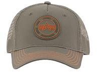 Alpha Industries Herren Trucker Patch Cap Baseballkappe, Dark Green, Einheitsgröße