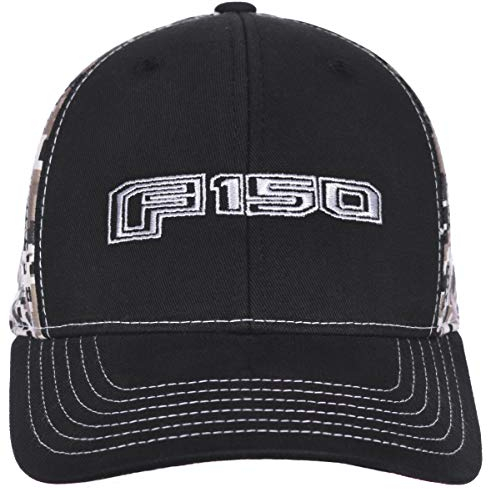 Herren Kappe Ford F150 Karierte Flagge verstellbar Schwarz & Digi Camouflage Cap