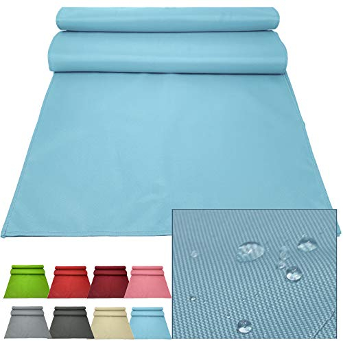 JEMIDI Outdoor Tischläufer 50x200cm Läufer Tischband wasserabweisend - Tischläufer Hellblau