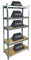 Schwerlastregal Kellerregal Lagerregal Steckregal Metallregal Schwerlastregal Steckregal Werkstattregal Werkbank Keller bis 875 kg Traglast, 5 soliden Böden MDF Höhenverstellbar, 180x90x40cm, Verzinkt