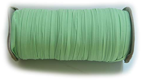 PrettyBoutique 6mm Corded Flat Cord Thin Elastic Dressmaking Waistband Headbands (Mint Green, 3 Metres)