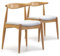 VS Venta-stock Pack 2 sillas Corzo Color Roble, Madera Maciza, 52,5 cm (Largo) 50 cm (Profundo) 74,5 cm (Alto)