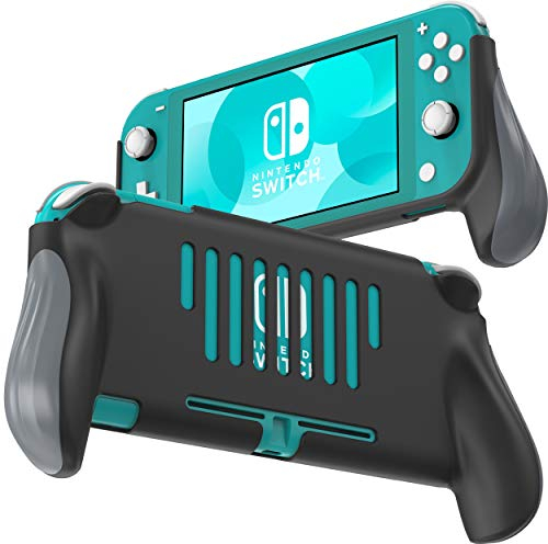 JUSPRO Grip Compatible with Nintendo Switch Lite, Ergonomic Comfort Handheld Protective Gaming Case Portable Cover Accessories for Nintendo Switch Lite