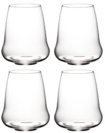 Riedel Stemless Wings Riesling/Champagne Glass, Set of 4, Clear